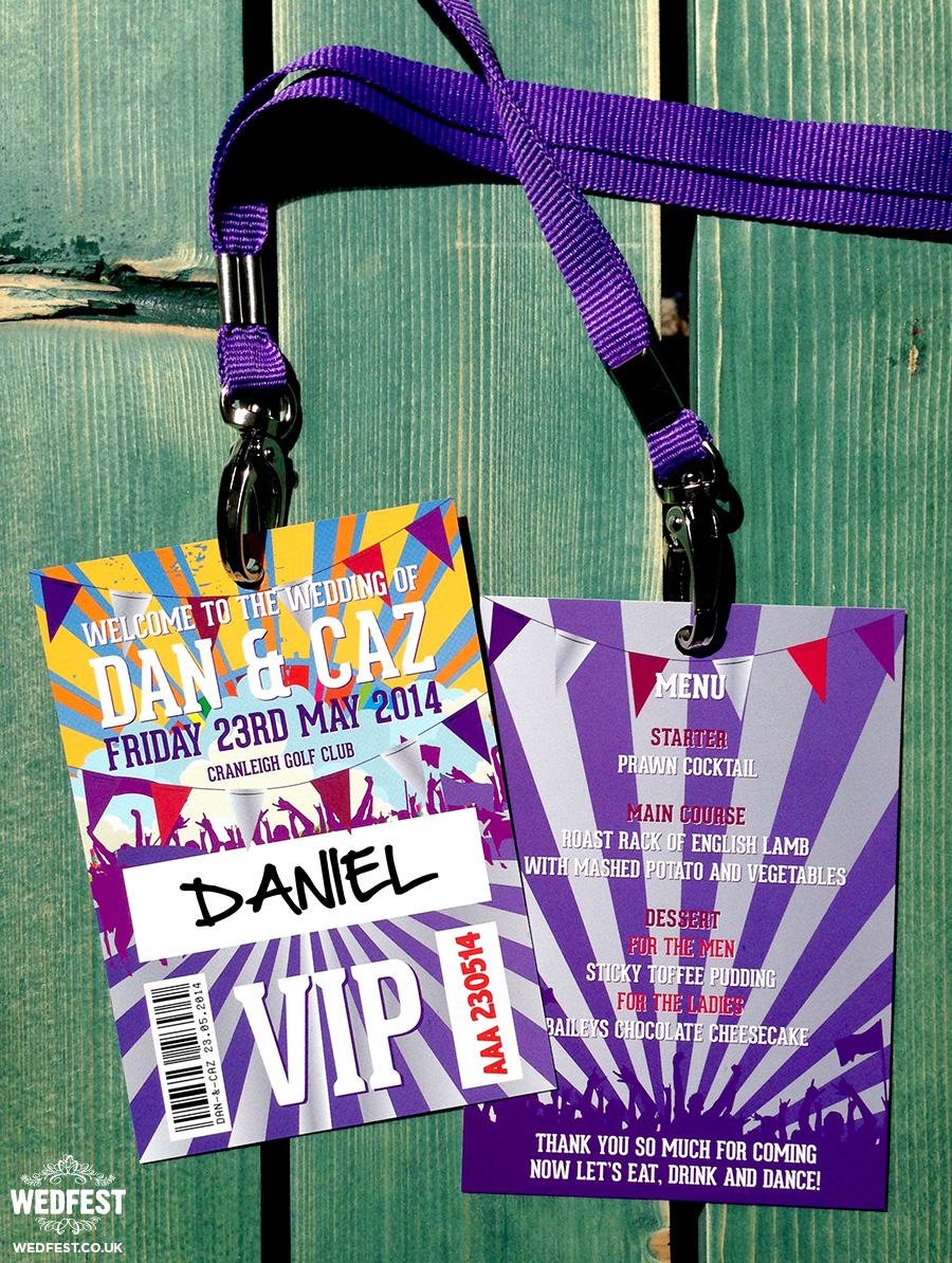 wedding festival vip lanyards