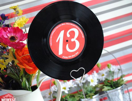 7″ Vinyl Record Wedding Table Names/Numbers