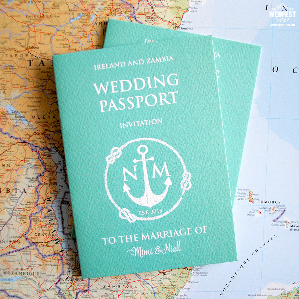 Passport Wedding Invitations WEDFEST