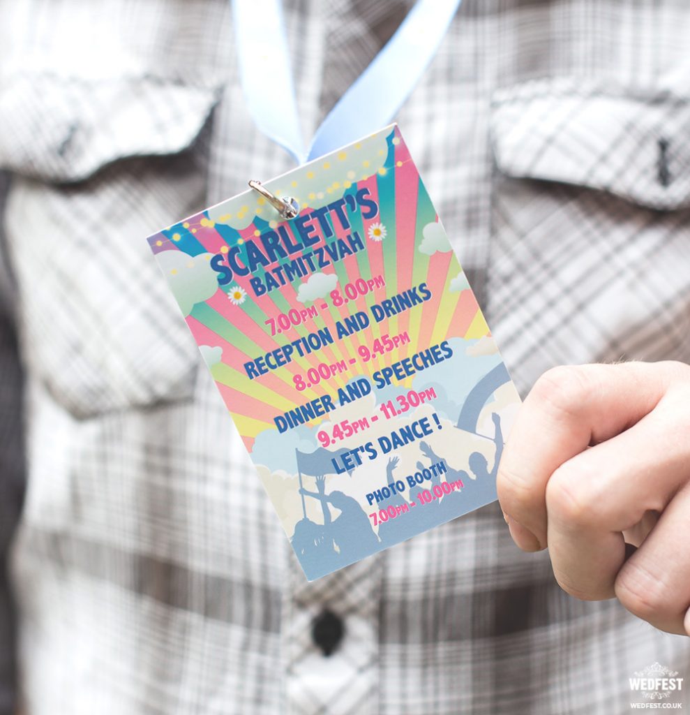 Alternative Festival Themed Bat Mitzvah Invites | WEDFEST