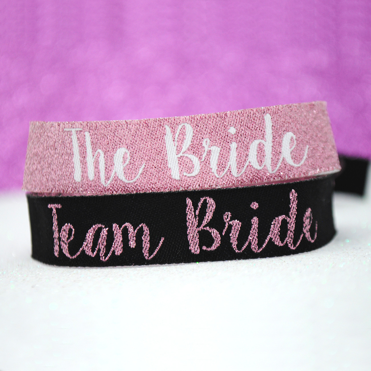 team bride rose gold hen party wristbands favours