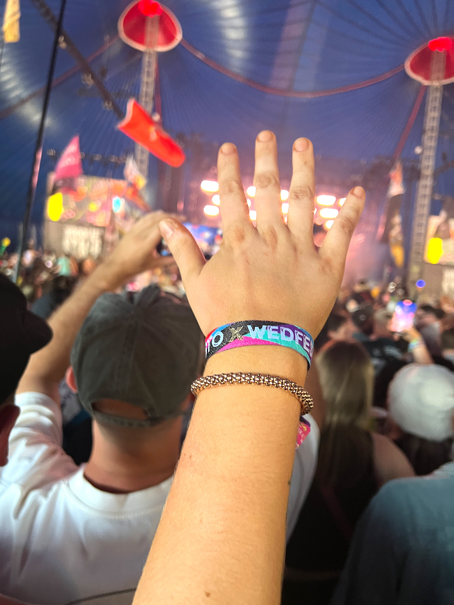 glasto x wedfest festival wristbands glastonbury