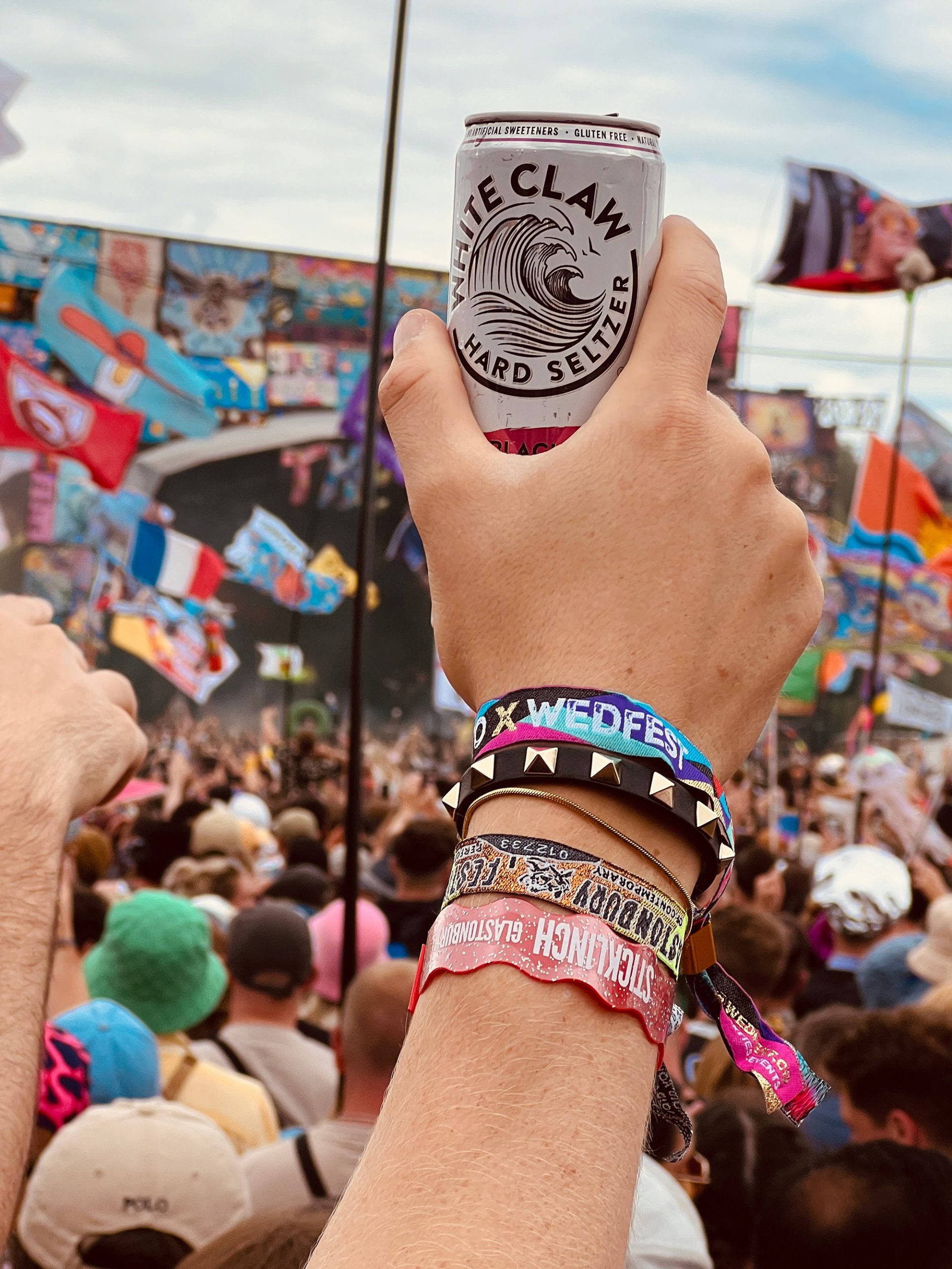 wedfest festival -wristbands at glastonbury festival 2024