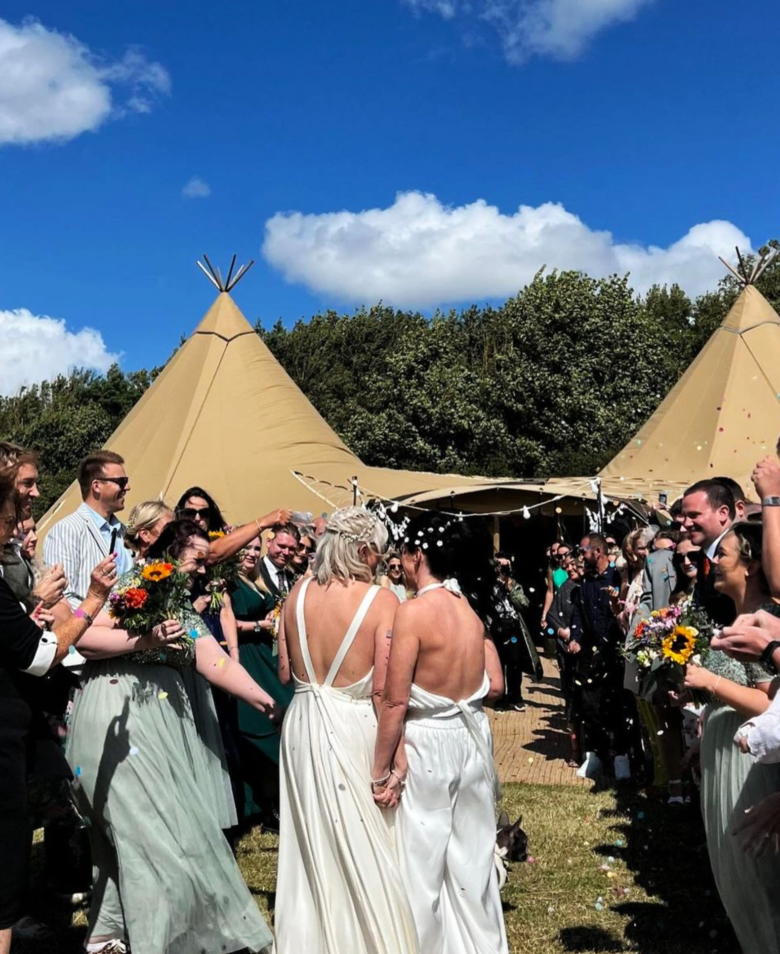 Ashleigh & Paula's-festival tipi wedding