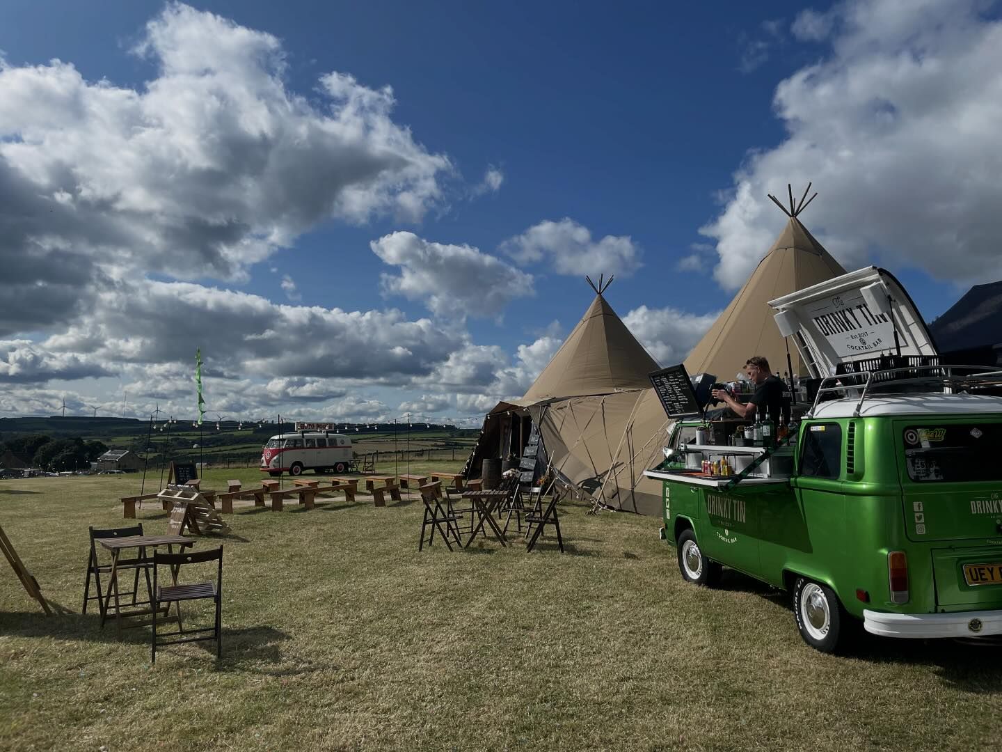 tipi wedding vw camper food trucks new close farm durham