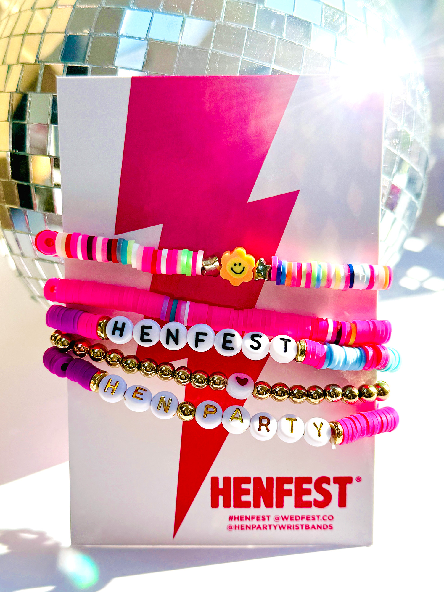 henfest hen do party Bracelets wristbands