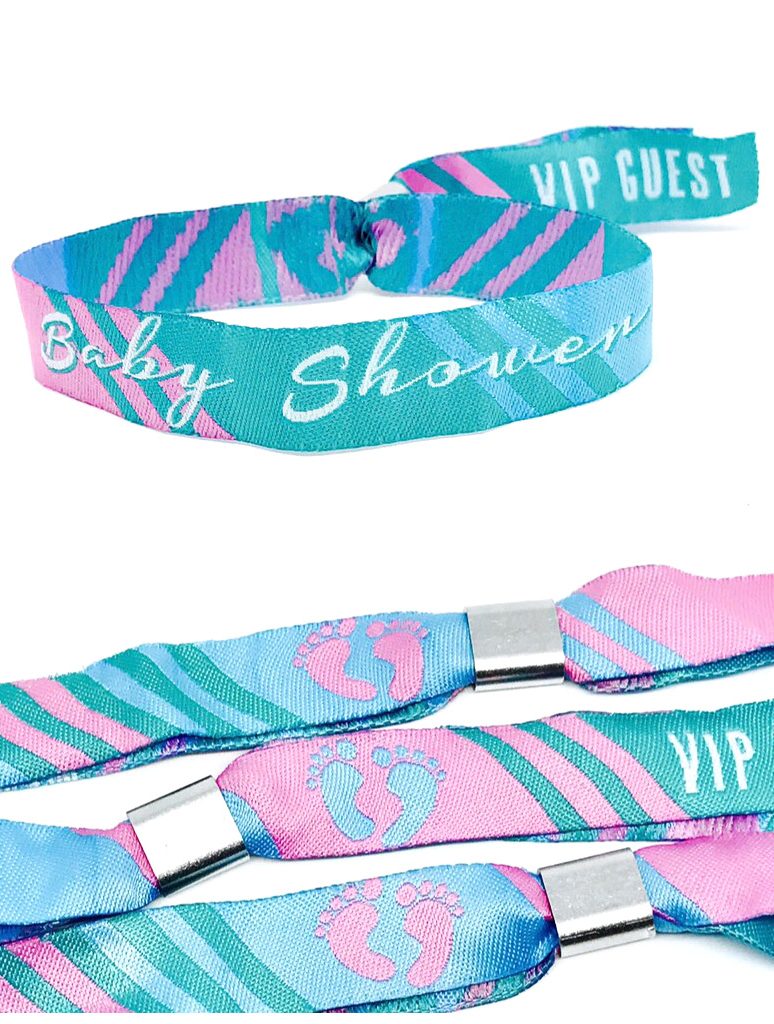 baby shower festival wristbands favours favors