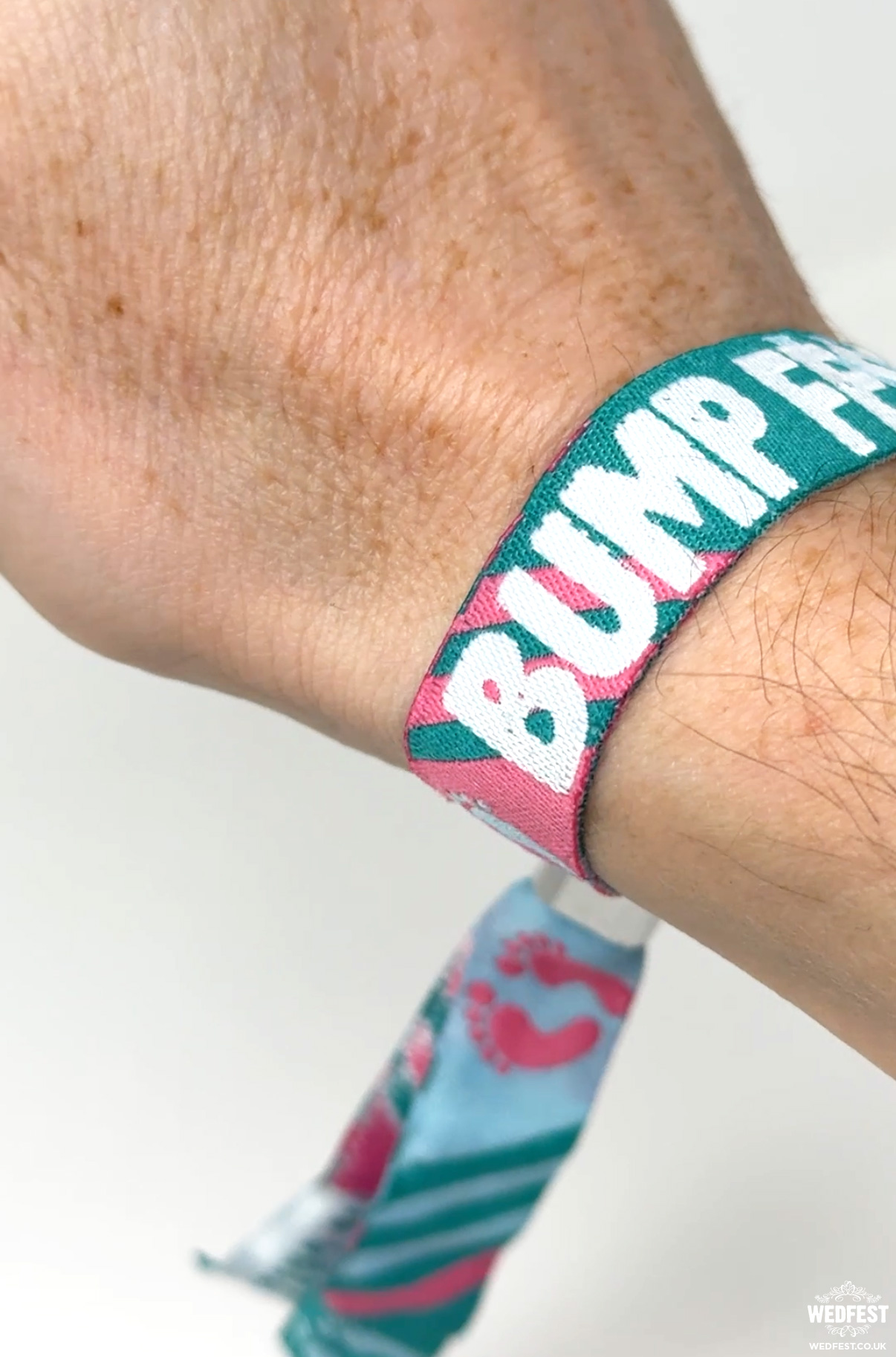 bump fest baby shower gender reveal party wristbands