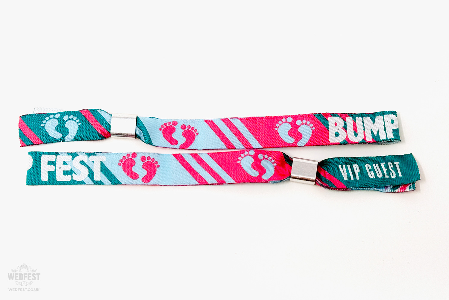 bumpfest festival gender reveal party baby shower wristbands