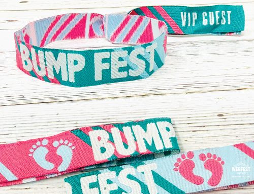 Festival Wristbands for Baby Showers and Gender Reveal Parties