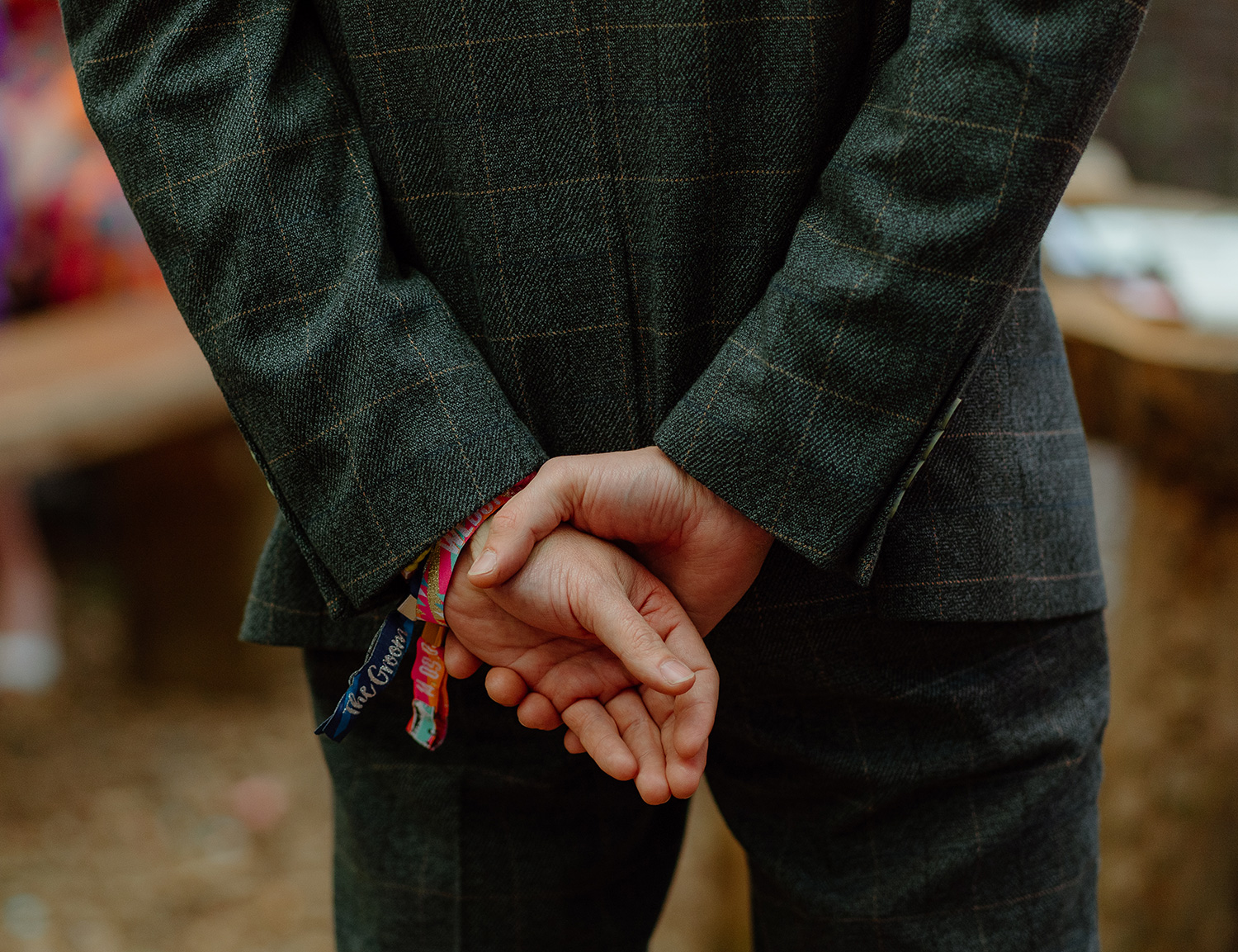 festival wedding groom wristband