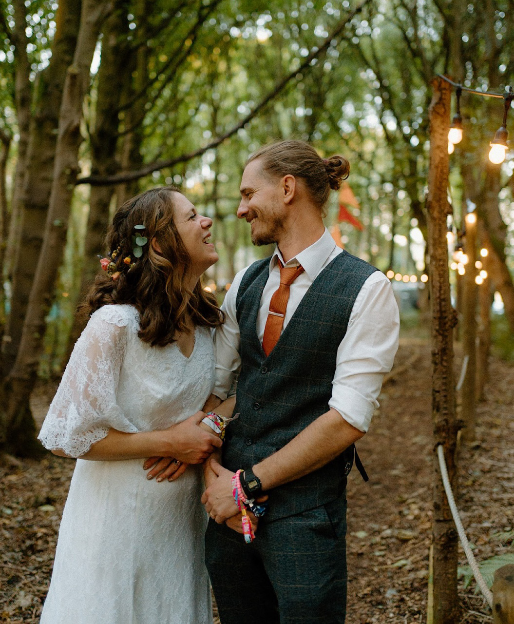 hannah and adams wedstock festival wedding